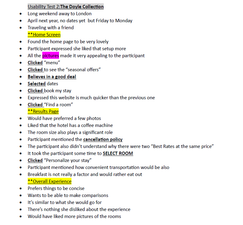 User Research Notes 2